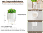 Melphoe Self Watering Pots for Indoor Plants Planter, 4.3 Inch 2 Pack Planters - Image 6