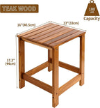 Utoplike Teak Outdoor Side Table - Image 3