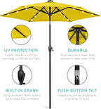Best Choice Products 7.5ft Outdoor Solar Market Table Patio Umbrella - Image 5