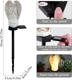 Solar Garden Angel Lights, Waterproof Outdoor Garden Angels Statue Decorations - Image 4