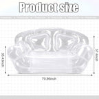 Kigley Inflatable Chair Blow Up Couches Transparent Inflatable Sofa Seat Yard - Image 3