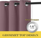 NICETOWN Blackout Sliding Glass Door Curtains, Room Darkening Thermal Insulated - Image 4