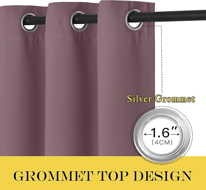 NICETOWN Blackout Doorway Curtain Drape 78 inch Long - Image 4