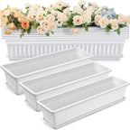 6 Packs 27 Inch Window Flower Box Extra Large Window Sill Herb Garden Long by FillTouch