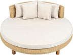Scott Living Jennie Outdoor Round Wicker Daybed - Image 5