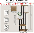 AZERPIAN Plant Stand 5 Tier Indoor Metal Flower Shelf - Image 4