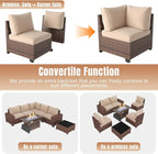 Aoxun 7 Pieces Patio Furniture Set - Image 5