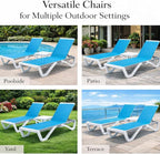 Kozyard Outdoor Chaise Lounge Chair, Full Flat Adjustable Patio Lounger - Image 8