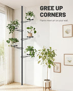 Tension Rod Plant Stand, 5 Tier Tension Pole Plant Stand - Image 3
