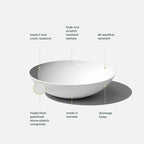 Veradek Mason Series Lane Bowl Planter| - Image 3