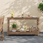 Stoog All-Weather Patio Console Table, 2-Tier Outdoor Table - Image 9