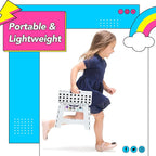 Delxo 9 Inch Folding Step Stool, Portable Collapsible Step Stool - Image 6