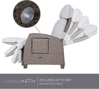 Grand patio Indoor & Outdoor Recliner Chair PE Wicker Patio Recliner - Image 3