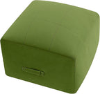MeMoreCool Square Stuffed Pouf Ottoman Foot Rest, Floor Pouf Foot Stool by MeMoreCool