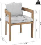 Christopher Knight Home Elko Acacia Wood Outdoor Dining Set - Image 6