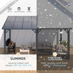 AECOJOY 14' x 8' Gazebo Outdoor Pergola - Image 2