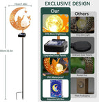 ZNYCYE Solar Lights Outdoor Decorative Moon Cat Butterfly Solar Stake Lights - Image 4