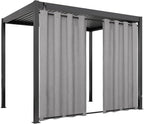 Easy-Going Linen Look Outdoor Curtains Waterproof Windproof Porch Curtains by Easy-Going