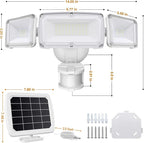 LEPOWER 1600LM LED Solar Security Lights Motion Outdoor, Motion Sensor Light - Image 8