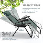 Nestl Zero Gravity Chairs Set of 4, Patio Lounge Chair Outdoor - Image 4