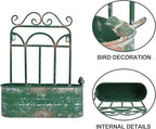 Rustic Metal Wall Planter Vintage Wall Mounted Flower Pot Distressed Wall - Image 3