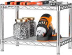 Xcity Storage Shelves, 2 Tier Heavy Duty Metal Shelving Unit - Image 3
