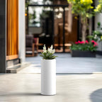 Kante 18.9 Inch Tall Cylindrical Planter, Large Round Plant Pots - Image 3