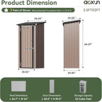 Aoxun Outdoor Storage Shed - Image 6