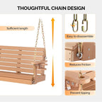 VINGLI Heavy Duty 1600 LBS HDPE Porch Swing Outdoor - Image 7