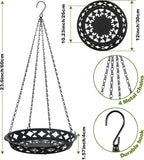 Enhon 4 Pack Plant Hanger, 12 Inch Metal Hanging Planter - Image 2