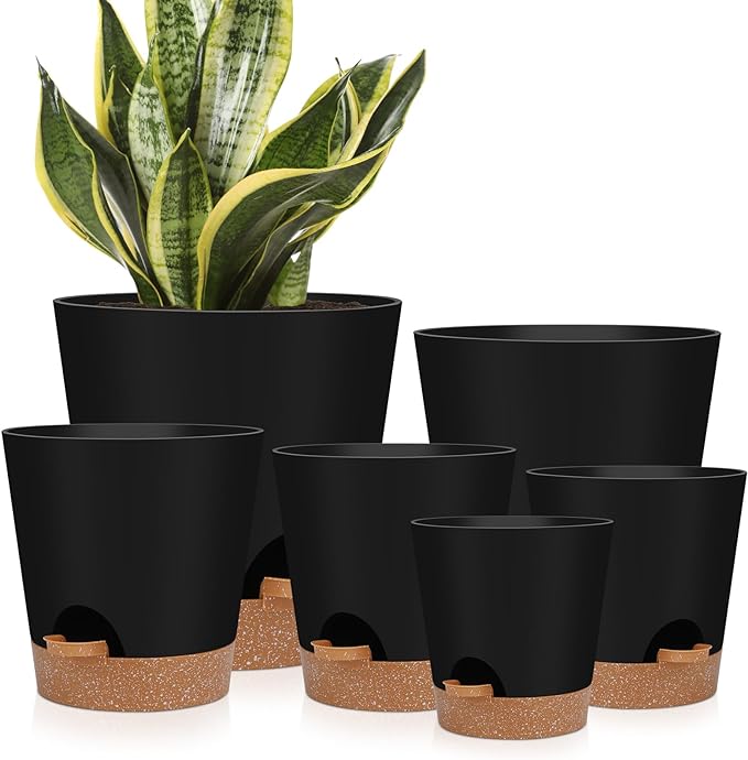Indoor Self Watering Planters by AFamilyofGardenLovers