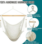 JoyView Hammock Chair with Spreader Bar Caribbean Hammock Swing Chair 300 LBS - Image 5