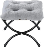 15" Foldable Foot Stool Ottoman by WELL-STRONG