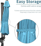 PURPLE LEAF 10 Feet Cantilever Umbrella - Image 9
