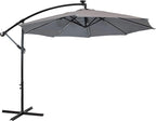 Sunnydaze 10' Solar Offset Patio Umbrella by SunnydazeDecor