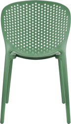 2xhome Set of 4 Patio Dining Chairs | Modern Stackable Outdoor Pool Side Chair - Image 9