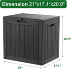 Outdoor Storage Box, Resin Deck Boxes Indoor and outdoor, Waterproof Storage - Image 2
