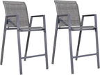 Outdoor Bar Stools Set of 2, Bar Height Chairs - Image 8