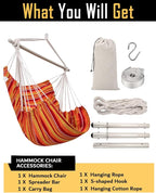ADVOKAIR Hammock Chair Swing, Heavy-Duty Hanging Rope Swing Seat Supports 500 - Image 7