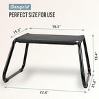 Outdoor Ottomans, Patio Foot Rest Portable Side Table Solid Steel Frame Small - Image 2