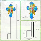 Solar Jesus Cross for Gemetery Graver, Grave Decorations for Cemetery, Sympathy - Image 7