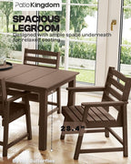 Brown 9-Piece Outdoor Dining Set - Image 6