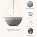 LA JOLIE MUSE Large Hanging Planters - Image 5