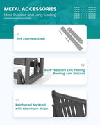 SERWALL Outdoor Glider Bench Set of 4, HDPE Weather-Resistant Swinging Bench - Image 5