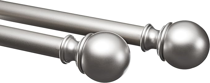 Amazon Basics Easy Installation Adjustable Curtain Rod by AmazonBasics