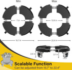 Goovilla Plant Stand with Wheels Heavy Duty, Rolling Plant Stand/Dolly/Roller - Image 3
