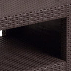 Flash Furniture Seneca Chocolate Brown Faux Rattan End Table - Image 5