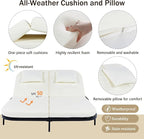 SOFTSEA Outdoor Daybed, Patio Rattan Daybed - Image 4