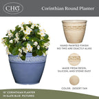 Classic Home and Garden Corinthian Resin Planter Pot - Image 2