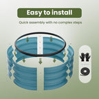 ZXZYHFTY Round Galvanized Raised Garden Bed kit, Round Large Metal Raised - Image 5